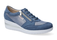 chaussure mobils lacets precilia perf bleu jean